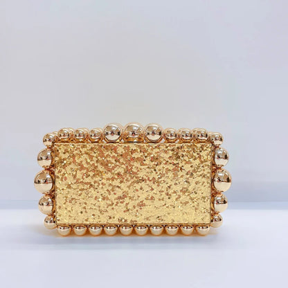 Woman Colorful New Arrival Acrylic Purse Pink Gold Green Silver Black Leopard Handbag Wedding Bridal Birthday Party Evening Bag