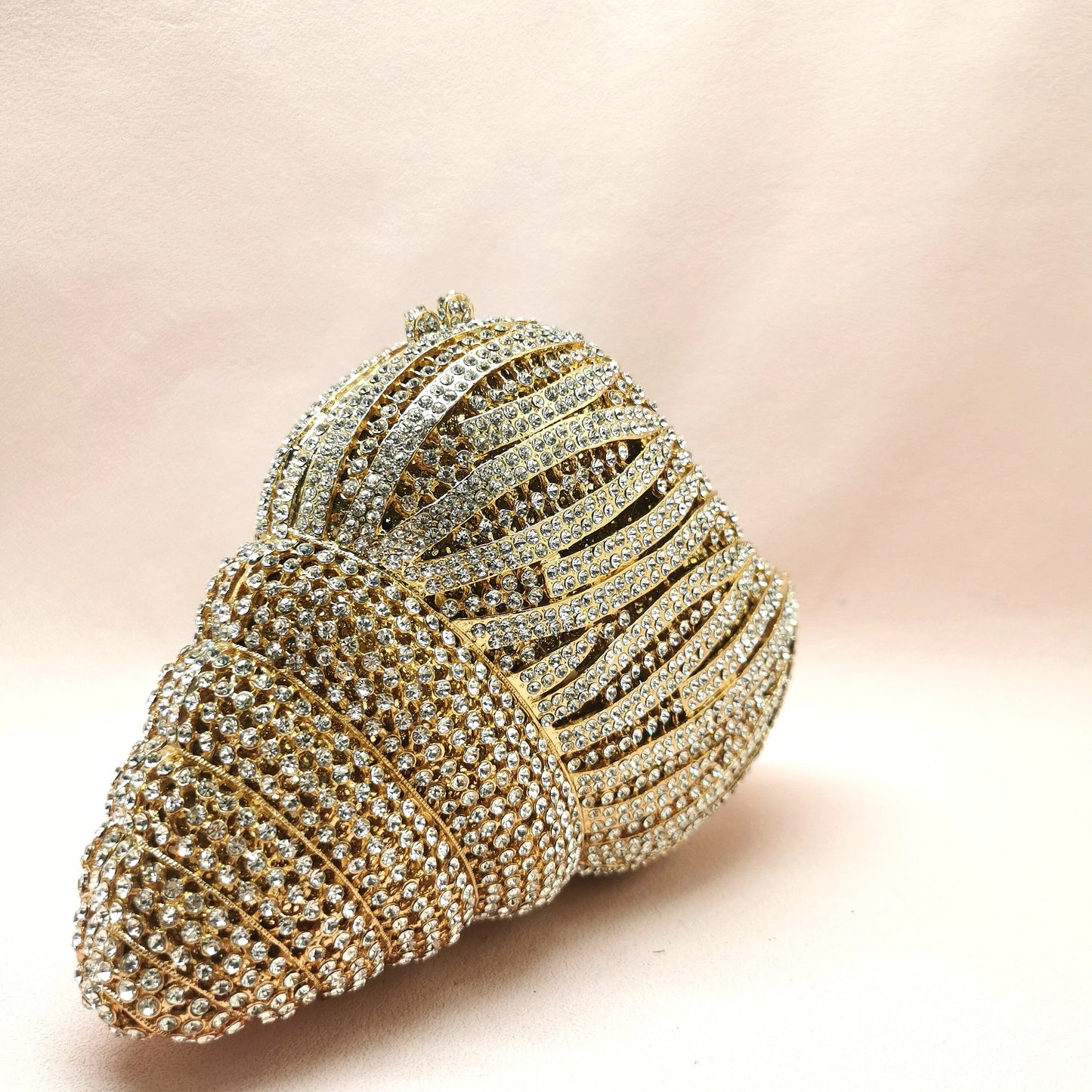 Woman Conch Shape Birthday Cocktail Prom Purse Bridal Dinner Handbag Crystal Wedding Party Clutch Diamond Ladies Cute Gift Bags