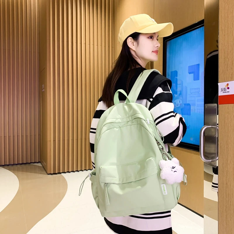 Woman Kawaii Backpack 2023 New High Quality Schoolbag for Teenage Girls Boys Simple Design Casual Travel Rucksack Mochila