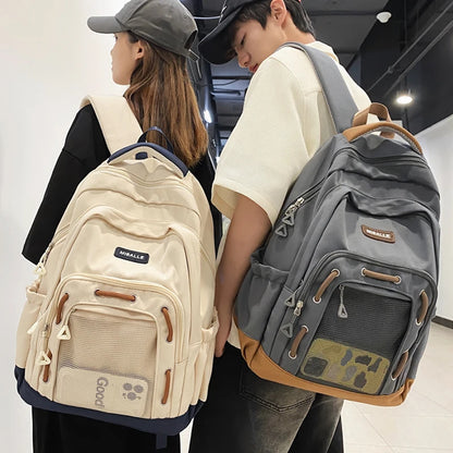 Woman Man Waterproof College Backpack Casual Laptop School Bag For Teenage Boy Girl Travel Bags Fashion Lady Backpack Trendy