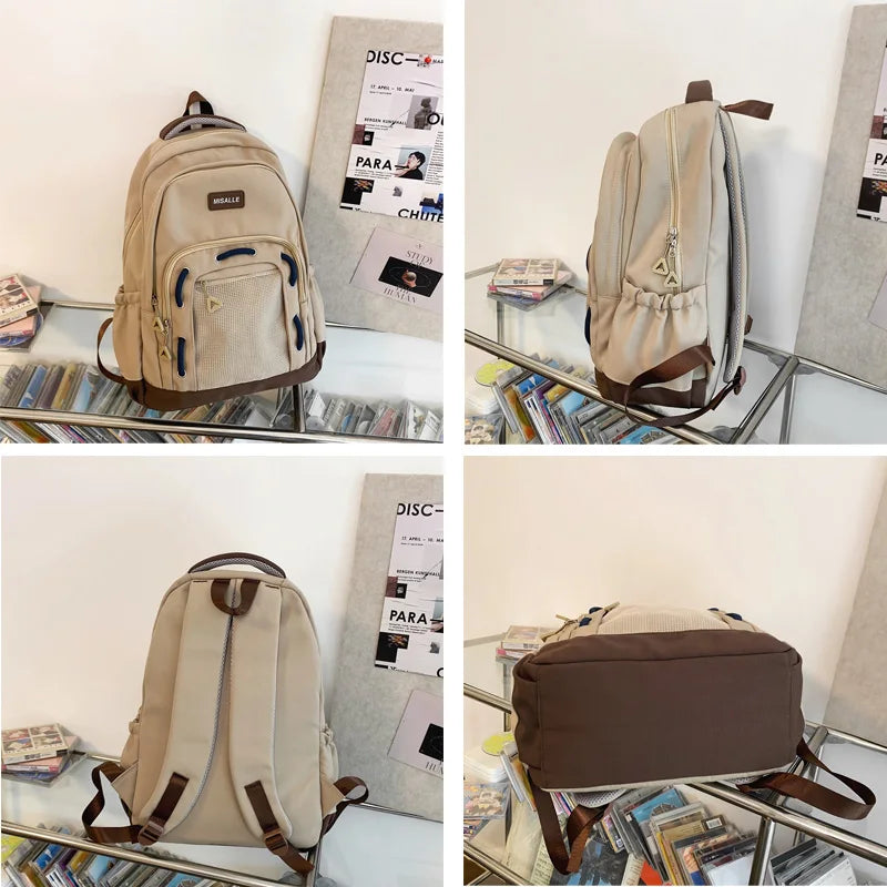 Woman Man Waterproof College Backpack Casual Laptop School Bag For Teenage Boy Girl Travel Bags Fashion Lady Backpack Trendy