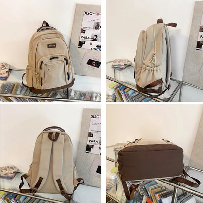 Woman Man Waterproof College Backpack Casual Laptop School Bag For Teenage Boy Girl Travel Bags Fashion Lady Backpack Trendy