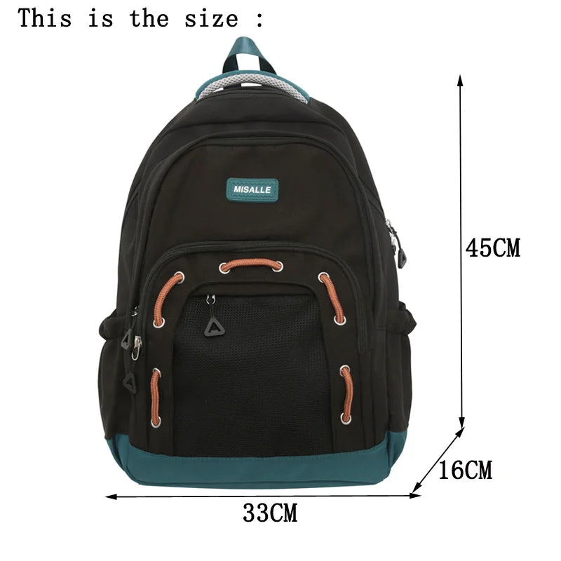 Woman Man Waterproof College Backpack Casual Laptop School Bag For Teenage Boy Girl Travel Bags Fashion Lady Backpack Trendy