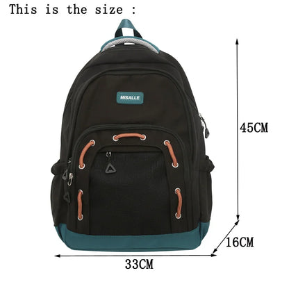 Woman Man Waterproof College Backpack Casual Laptop School Bag For Teenage Boy Girl Travel Bags Fashion Lady Backpack Trendy