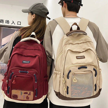 Woman Man Waterproof College Backpack Casual Laptop School Bag For Teenage Boy Girl Travel Bags Fashion Lady Backpack Trendy