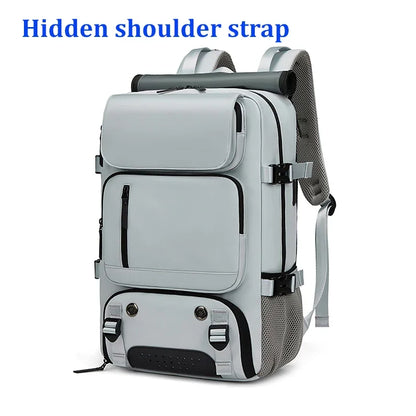 Woman Travel Backpack Waterproof 16 Inch Business Laptop Back Pack with Shoe Bag Hidden USB Charging Port Camping Man Backpacks