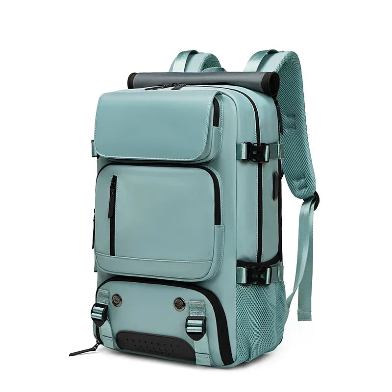 Woman Travel Backpack Waterproof 16 Inch Business Laptop Back Pack with Shoe Bag Hidden USB Charging Port Camping Man Backpacks