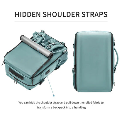 Woman Travel Backpack Waterproof 16 Inch Business Laptop Back Pack with Shoe Bag Hidden USB Charging Port Camping Man Backpacks