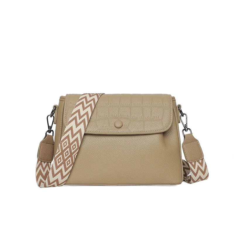 Women 2023 Genuine Leather Ladies Handbags Female Tote Sac High Quality Solid Color Genuine Leather Shoulder Crossbody Bags For