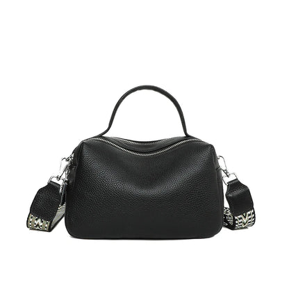 Women 2024 Genuine Leather Ladies Handbags Female Tote Sac High Quality Solid Color Genuine Leather Shoulder Crossbody Bags For