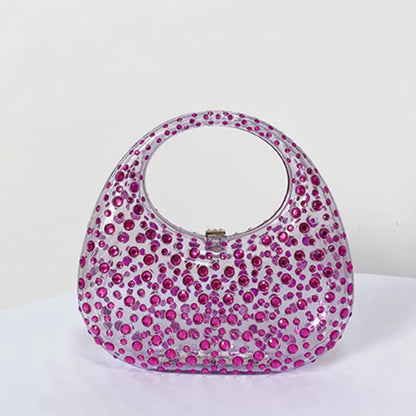 Women Acrylic Box Evening Clutch Bags For Wedding Party Luxury Gold green Blue Pink Purses And Handbags Designer High Quality