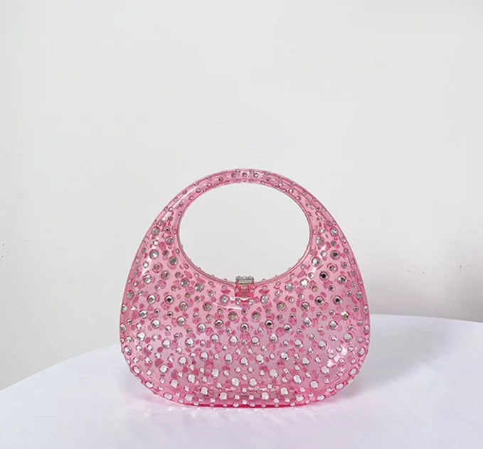 Women Acrylic Box Evening Clutch Bags For Wedding Party Luxury Gold green Blue Pink Purses And Handbags Designer High Quality