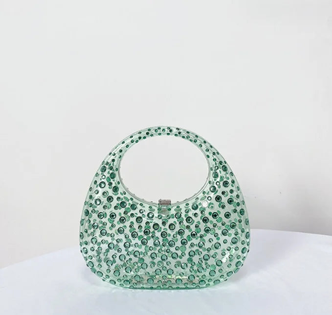 Women Acrylic Box Evening Clutch Bags For Wedding Party Luxury Gold green Blue Pink Purses And Handbags Designer High Quality