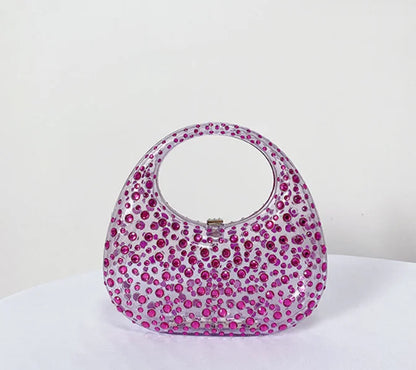 Women Acrylic Box Evening Clutch Bags For Wedding Party Luxury Gold green Blue Pink Purses And Handbags Designer High Quality
