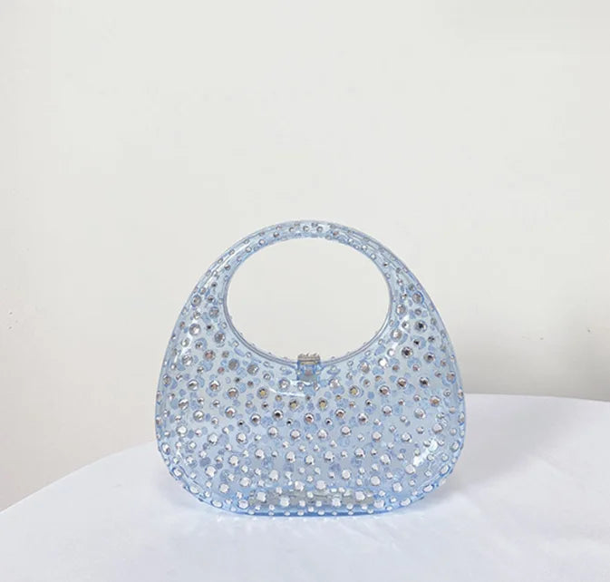 Women Acrylic Box Evening Clutch Bags For Wedding Party Luxury Gold green Blue Pink Purses And Handbags Designer High Quality