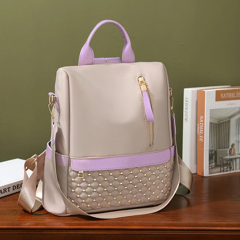 Women Anti Theft Backpack Casual Shoulder Bag Fashion Nylon Female Stylish Elegant Girls Academic Style Backpack for Women Sac
