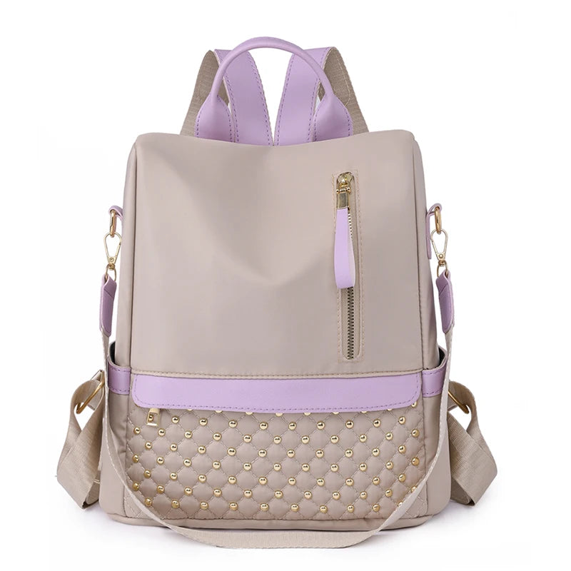 Women Anti Theft Backpack Casual Shoulder Bag Fashion Nylon Female Stylish Elegant Girls Academic Style Backpack for Women Sac