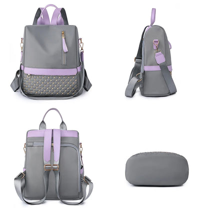 Women Anti Theft Backpack Casual Shoulder Bag Fashion Nylon Female Stylish Elegant Girls Academic Style Backpack for Women Sac