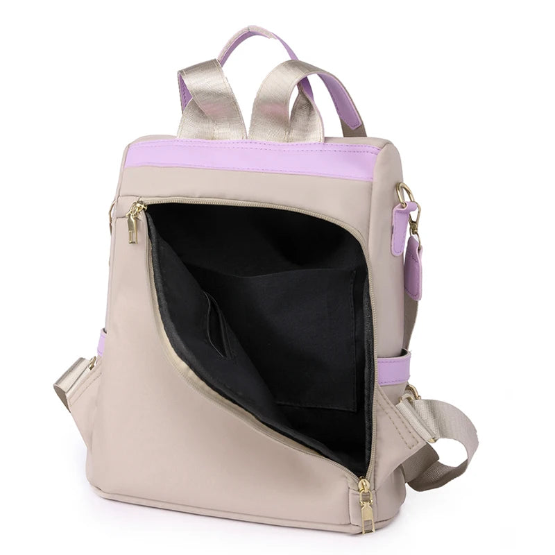 Women Anti Theft Backpack Casual Shoulder Bag Fashion Nylon Female Stylish Elegant Girls Academic Style Backpack for Women Sac
