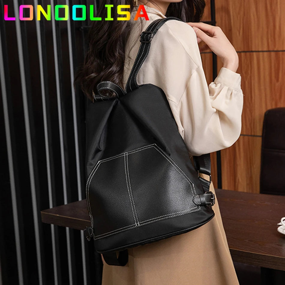 Women Anti-theft Leather Backpacks Bags for Girls Female Shoulder Bag Multifunctional Teenage Girls High Capacity Travel Bagpack