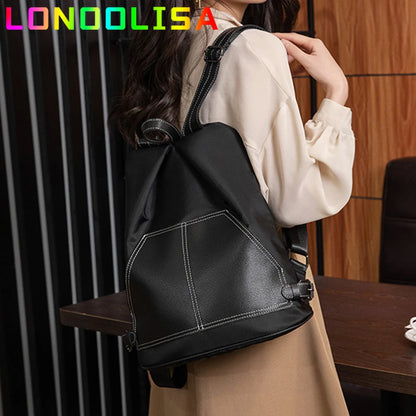 Women Anti-theft Leather Backpacks Bags for Girls Female Shoulder Bag Multifunctional Teenage Girls High Capacity Travel Bagpack