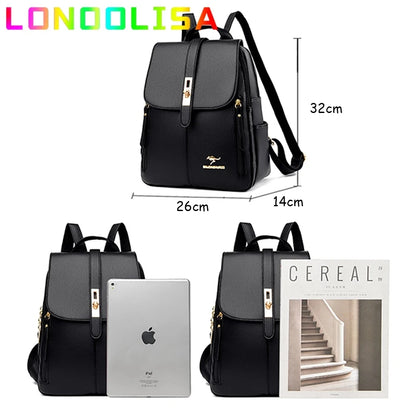 Women Backpack 2021 Leather Backpacks Female Designer Backpack For Girls School Bag High Quality Travel Bagpack Ladies Sac A Dos