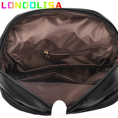 Women Backpack 2021 Leather Backpacks Female Designer Backpack For Girls School Bag High Quality Travel Bagpack Ladies Sac A Dos