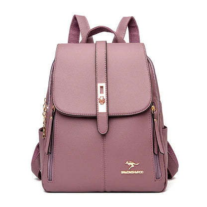 Women Backpack 2021 Leather Backpacks Female Designer Backpack For Girls School Bag High Quality Travel Bagpack Ladies Sac A Dos