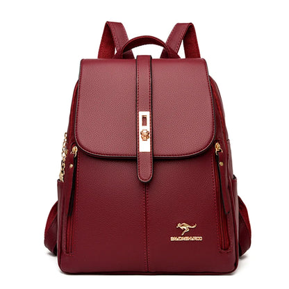 Women Backpack 2021 Leather Backpacks Female Designer Backpack For Girls School Bag High Quality Travel Bagpack Ladies Sac A Dos