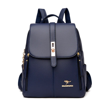 Women Backpack 2024 Leather Backpacks Female Designer Backpack For Girls School Bag High Quality Travel Bagpack Ladies Sac
