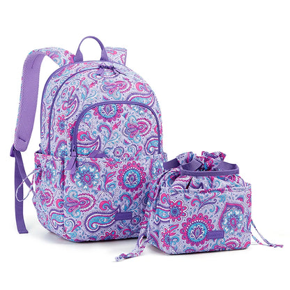 Women Backpack BAGSMART 15.6inch Teenage Girl Laptop Backpack Independent School Lunch Bag Travel Outdoor Backpack with Meal Kit