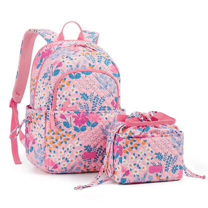 Women Backpack BAGSMART 15.6inch Teenage Girl Laptop Backpack Independent School Lunch Bag Travel Outdoor Backpack with Meal Kit