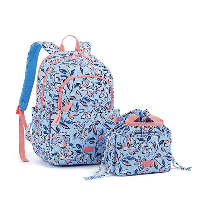 Women Backpack BAGSMART 15.6inch Teenage Girl Laptop Backpack Independent School Lunch Bag Travel Outdoor Backpack with Meal Kit