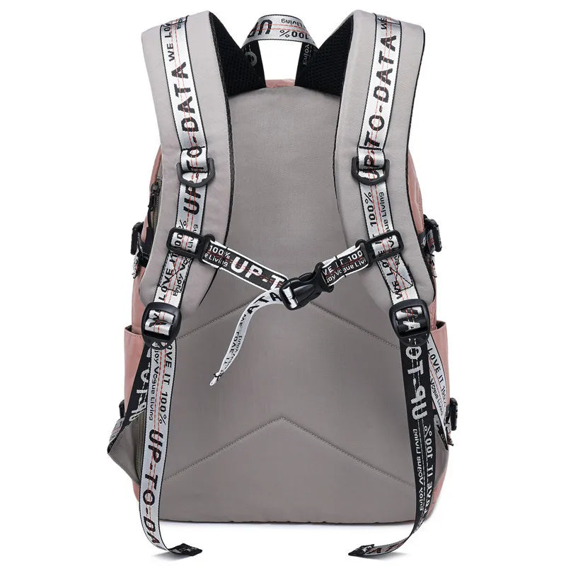 Women Backpack Fashion Waterproof Rucksack for Teen Girls School Bag Laptop 14 15 15.6 Inch USB College Back Pack Mochila