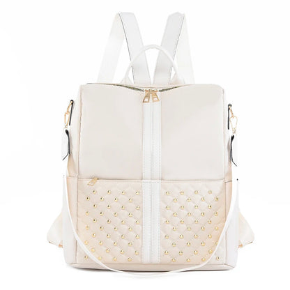 Women Backpack Large Capacity Casual Travel Bagpack Simple Solid Color Shoulder Bag High Quality Oxford Cloth Racksack Mochilas