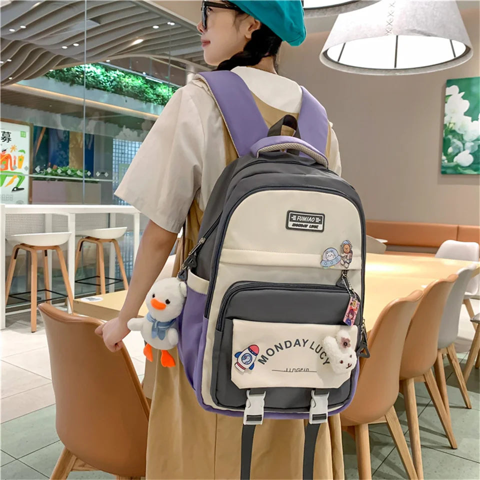 Women Backpack Multifunctional High Quality Oxford Large Capacity Bagpack 2022 New Fashion Leisure Travel Back Pack Sac A Dos