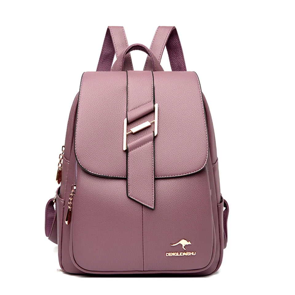 Women Backpack New High Quality Soft Leather Leisure Travel Back pack Large Capacity School Bags for Teenage Girls Mochila Sac