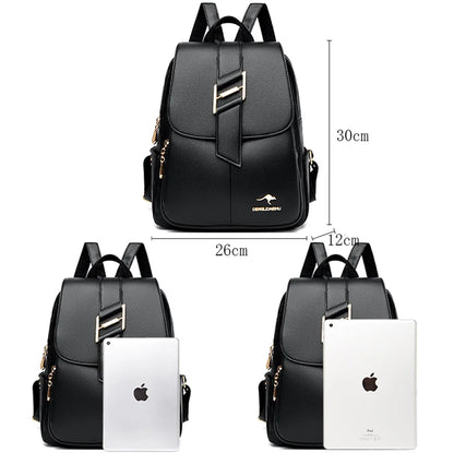 Women Backpack New High Quality Soft Leather Leisure Travel Back pack Large Capacity School Bags for Teenage Girls Mochila Sac