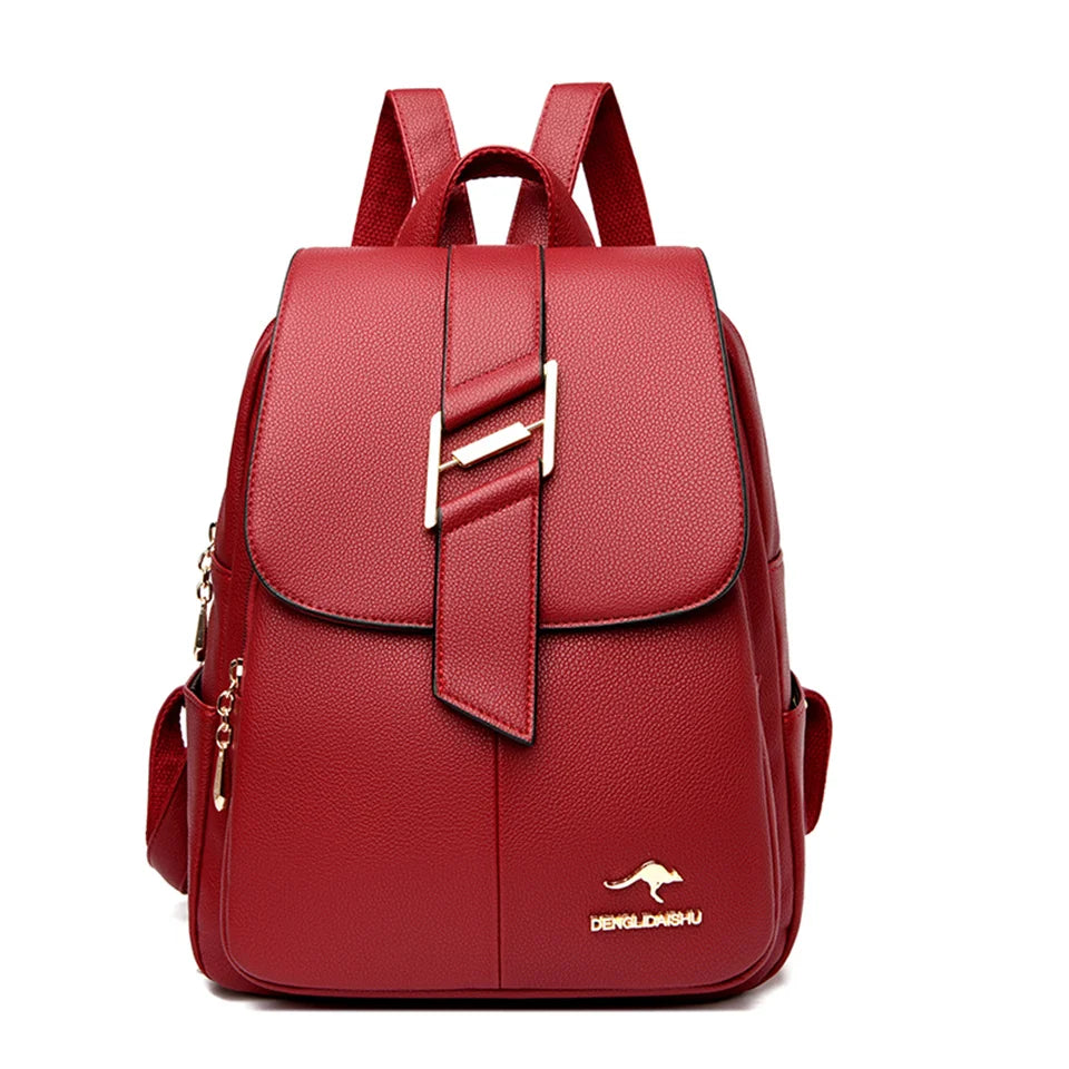 Women Backpack New High Quality Soft Leather Leisure Travel Back pack Large Capacity School Bags for Teenage Girls Mochila Sac