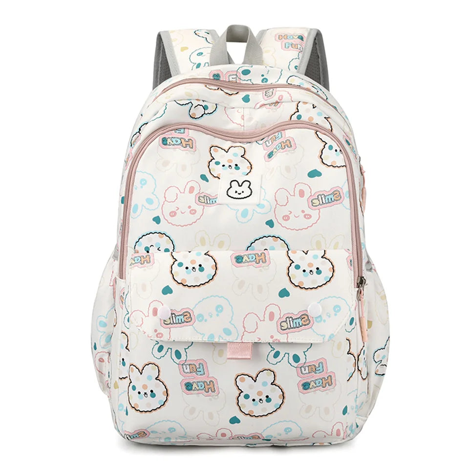 Women Backpack Nylon Ladies School Backpack for Teenager Girls Casual Travel Bag Sac Cute Cartoon Shoulder Backpack