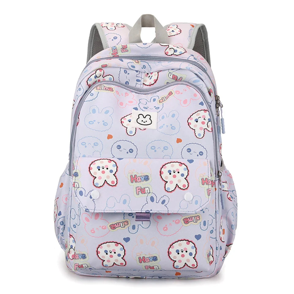 Women Backpack Nylon Ladies School Backpack for Teenager Girls Casual Travel Bag Sac Cute Cartoon Shoulder Backpack