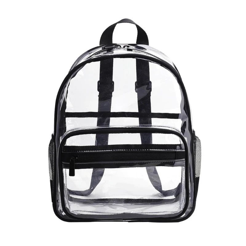 Women Backpack Transparent PVC Bag Female Fashion College Students Bookbag Travel Daypack for Teenager Girls