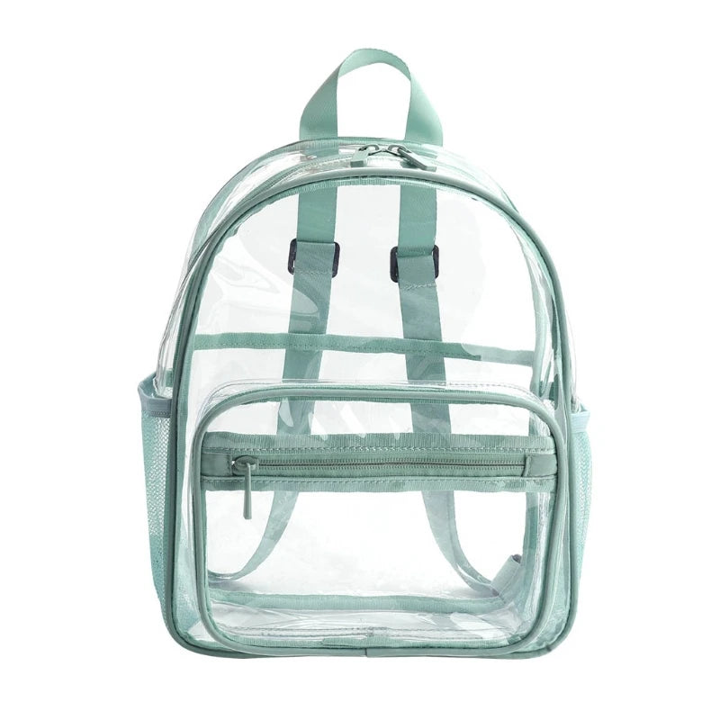 Women Backpack Transparent PVC Bag Female Fashion College Students Bookbag Travel Daypack for Teenager Girls