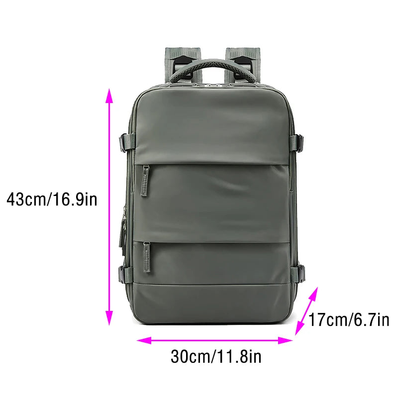 Women Backpack Trend 2024 with Shoe Bag Waterproof Laptop Schoolbag College Men's Durable Multifinonal Travel Backpacks Business