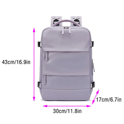 Women Backpack Trend 2024 with Shoe Bag Waterproof Laptop Schoolbag College Men's Durable Multifinonal Travel Backpacks Business