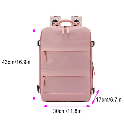 Women Backpack Trend 2024 with Shoe Bag Waterproof Laptop Schoolbag College Men's Durable Multifinonal Travel Backpacks Business