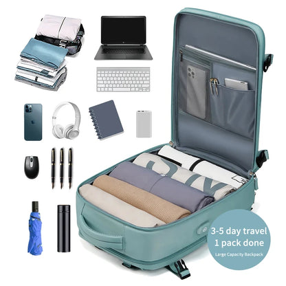 Women Backpack Trend 2024 with Shoe Bag Waterproof Laptop Schoolbag College Men's Durable Multifinonal Travel Backpacks Business