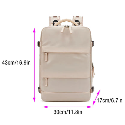 Women Backpack Trend 2024 with Shoe Bag Waterproof Laptop Schoolbag College Men's Durable Multifinonal Travel Backpacks Business
