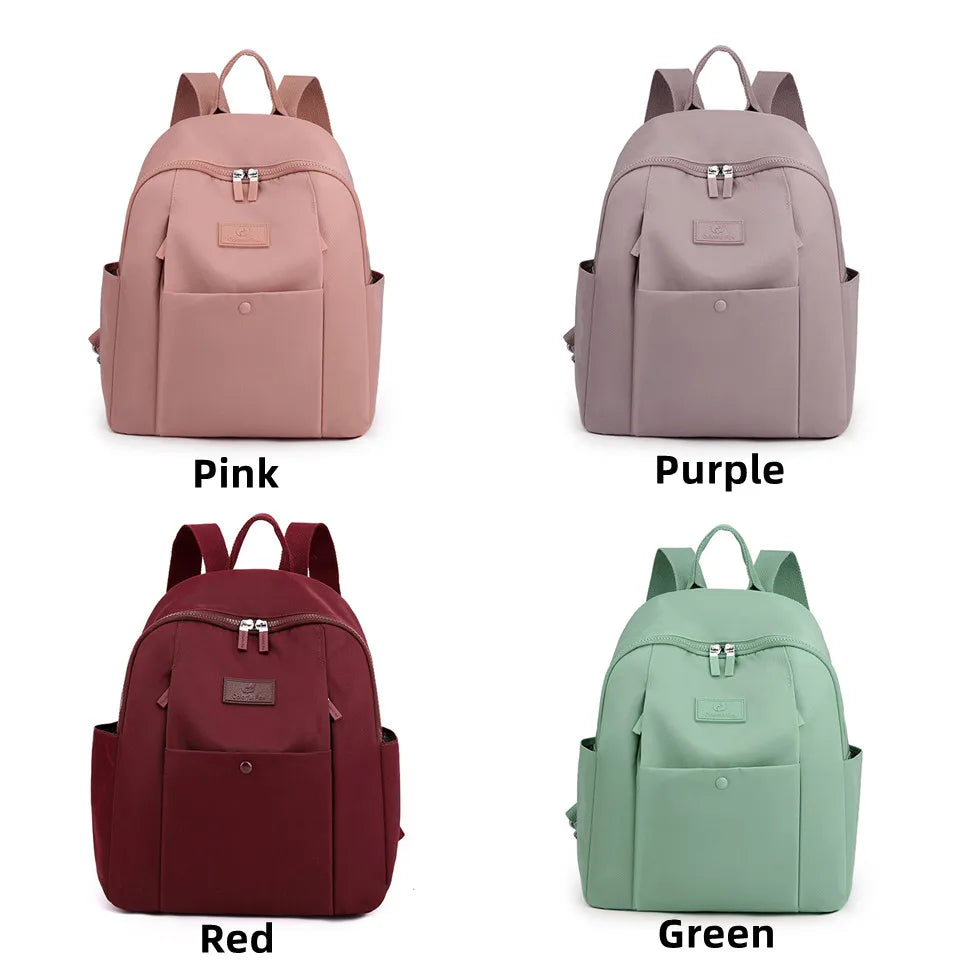 Women Backpacks School Shoulder Bags For Teenager Girls Double zipper Knapsacks High Quality Nylon Travel Backpacks