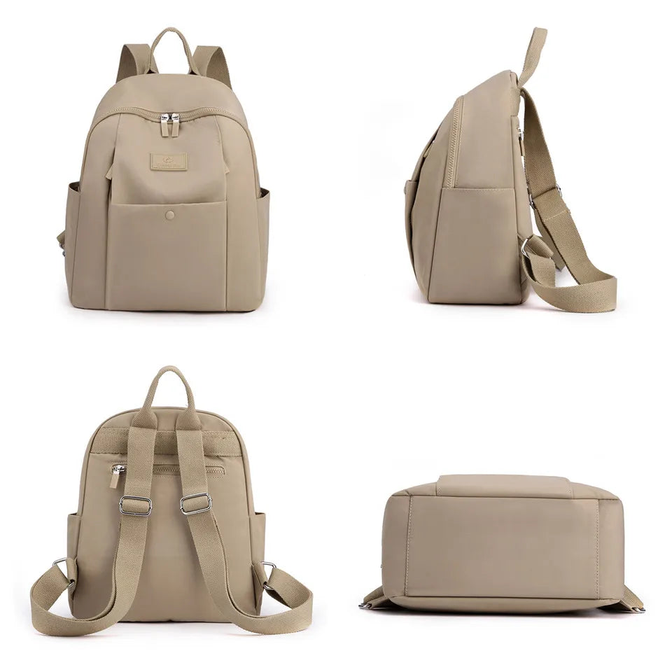 Women Backpacks School Shoulder Bags For Teenager Girls Double zipper Knapsacks High Quality Nylon Travel Backpacks